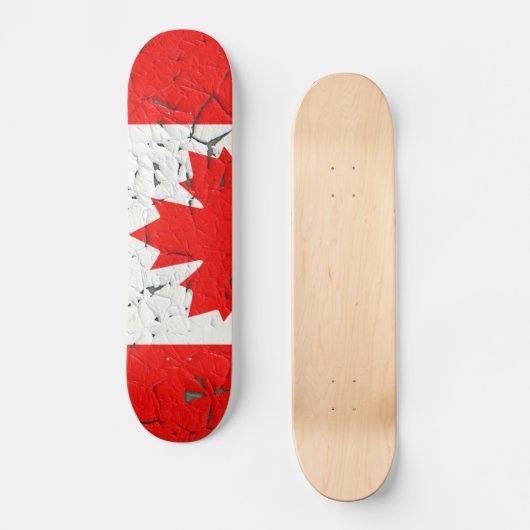 カナダのアメリカハナノキの葉のカナダの皮のペンキのスタイル スケートボード (正面)