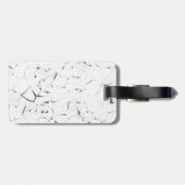 カナダのアメリカハナノキの葉のカナダの皮のペンキは見ます ラゲッジタグ (裏面横)