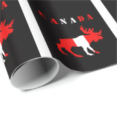 カナダのアメリカヘラジカの包装紙 ラッピングペーパー (ロールコーナー)