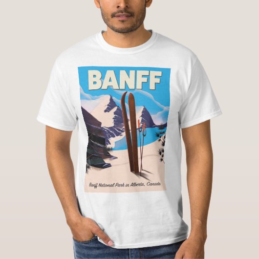 カナダのアルバータ州のバンフ国立公園。 Tシャツ (正面)