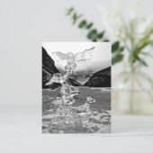 カナダのアルバータ州ルイーズ湖で氷の彫刻を行う ポストカード (スタンド正面)