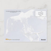 カナダのアルバータ州ルイーズ湖で氷の彫刻を行う ポストカード (裏面)