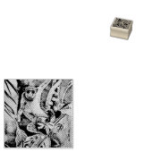 カナダのアーティスト、野生のサル、アートワークおもしろい ラバースタンプ (押印)