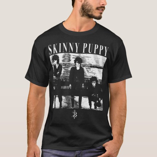 カナダのインダストリアルバンドスキニー Tシャツ (正面)