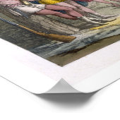 カナダのインディアンダンスの夕べ（色engra） ポスター (角)