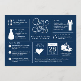 カナダのインフォグラフィック日付の保存 招待状