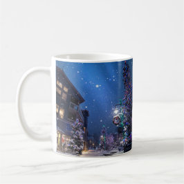 カナダのウィスラー村でのクリスマス コーヒーマグカップ