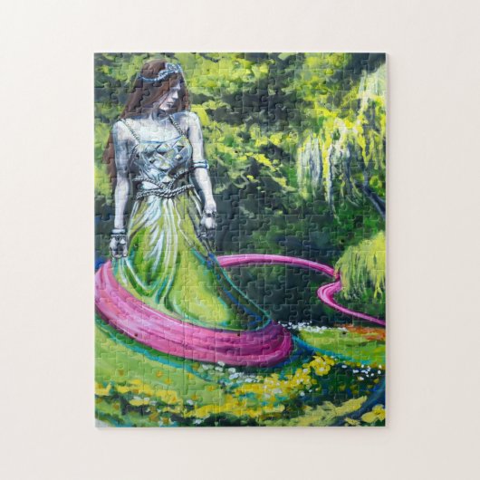 カナダのウィニペグの壁画ウォールアート ジグソーパズル (縦)