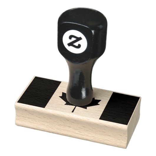 カナダのウッドカット国旗 ラバースタンプ (スタンプ)