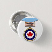 カナダのエースメダルボタン 缶バッジ (正面&裏面)