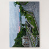 カナダのオタワのリデオ運河の景勝地 ジグソーパズル (縦)