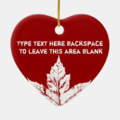 カナダのオーナメントのパーソナライズな記念品のカナダのギフト セラミックオーナメント (裏面)