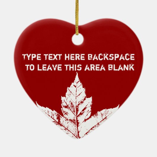 カナダのオーナメントのパーソナライズな記念品のカナダのギフト セラミックオーナメント (裏面)