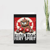 カナダのカウンターを肘で上げる関税ビーバーB カード (正面)