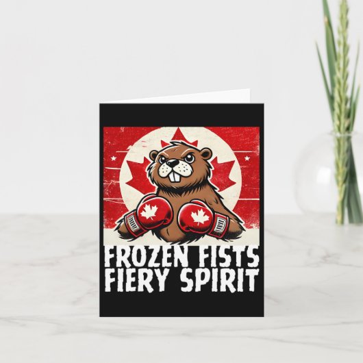 カナダのカウンターを肘で上げる関税ビーバーB カード (正面)