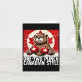 カナダのカウンターを肘で上げる関税ビーバーB カード (正面)