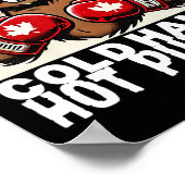 カナダのカウンターを肘で上げる関税ビーバーB ポスター (角)