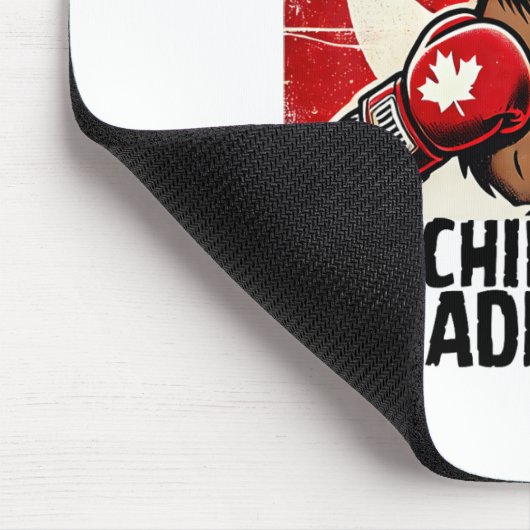 カナダのカウンターを肘で上げる関税ビーバーB マウスパッド (コーナー)