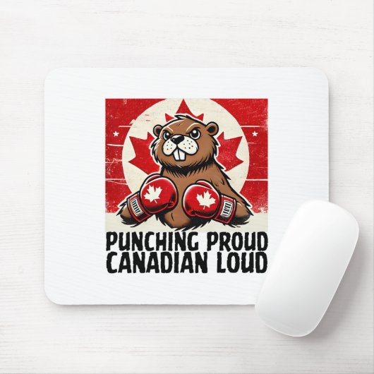カナダのカウンターを肘で上げる関税ビーバーB マウスパッド (マウス)