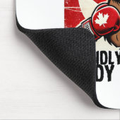 カナダのカウンターを肘で上げる関税ビーバーB マウスパッド (コーナー)