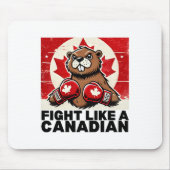カナダのカウンターを肘で上げる関税ビーバーB マウスパッド (正面)