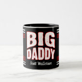 カナダのカエデとお名前が黒いBig Daddy ツートーンマグカップ (中央)