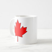 カナダのカエデの葉のコーヒー・マグ コーヒーマグカップ (正面左)