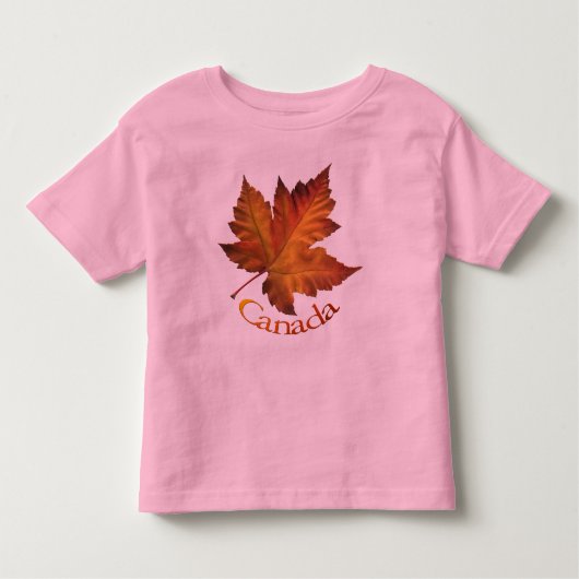 カナダのカエデの葉の幼児のTシャツのカナダの記念品 トドラーTシャツ (正面)