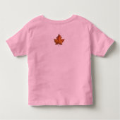 カナダのカエデの葉の幼児のTシャツのカナダの記念品 トドラーTシャツ (裏面)