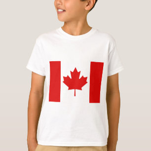 カナダのカエデの葉の旗 Tシャツ