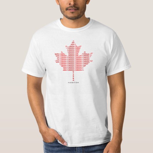 カナダのカエデの葉のTシャツ Tシャツ (正面)