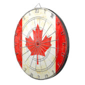 カナダのカエデの葉旗の古いスタイルダーツボード ダーツボード (正面右)