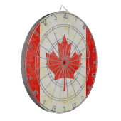カナダのカエデの葉旗の古いスタイルダーツボード ダーツボード (正面左)