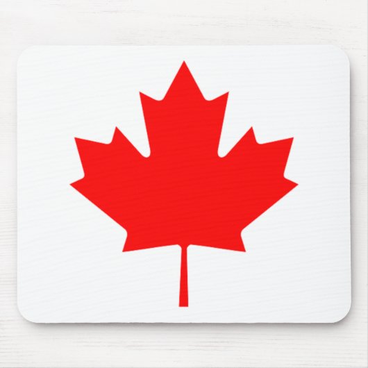 カナダのカエデの葉 マウスパッド (正面)