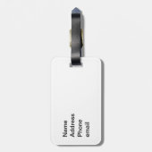 カナダのカエデの葉 ラゲッジタグ (裏面縦)