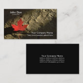 カナダのカエデの葉 名刺 (正面/裏面)