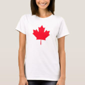カナダのカエデの葉 Tシャツ (正面)