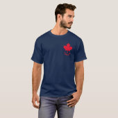 カナダのカエデの葉 Tシャツ (正面フル)