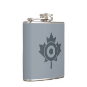 カナダのカエデの葉Roundelモダンなカナダ フラスク (右)