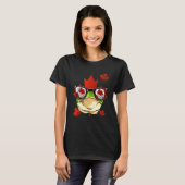 カナダのカエル カエデの葉 カナダの旗 動物 F Tシャツ (正面フル)