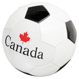 カナダのカスタム文字とレッドメープルリーフのミニマリスト サッカーボール