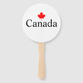 カナダのカスタム文字と赤楓の葉のパーティーゲーム ハンドファン (正面)
