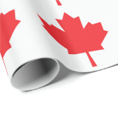 カナダのカナダの旗のカエデの葉 ラッピングペーパー (ロールコーナー)