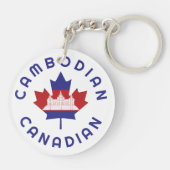 カナダのカンボジアのルーツ キーホルダー (裏面)