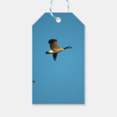 カナダのガチョウが飛んでいる ギフトタグ (裏面)