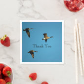 カナダのガチョウが飛んでいる スタンダードカクテルナプキン (インサイチュ)