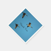 カナダのガチョウが飛んでいる スタンダードカクテルナプキン (角)