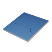 カナダのガチョウが飛んでいる タイル (側面)