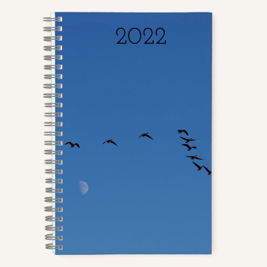 カナダのガチョウが飛んでいる ノートブック (正面)