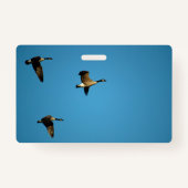 カナダのガチョウが飛んでいる バッジ (裏面)